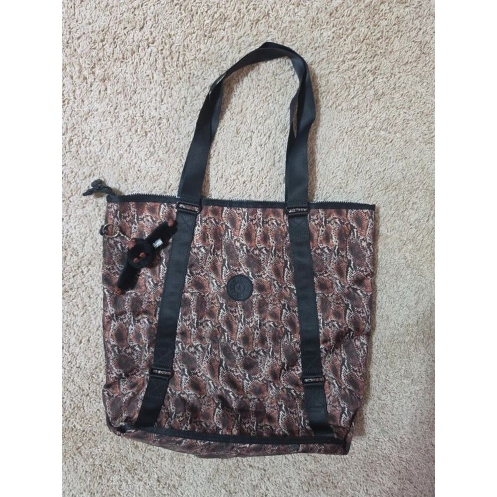 Kipling snake print tote bag